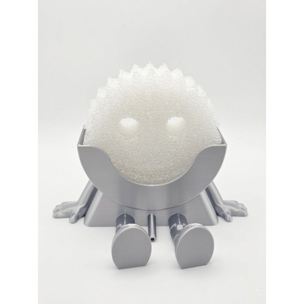 Funny Sitting Sponge Holder for Scrub Daddy 3D Printed Sink Caddy Organizer